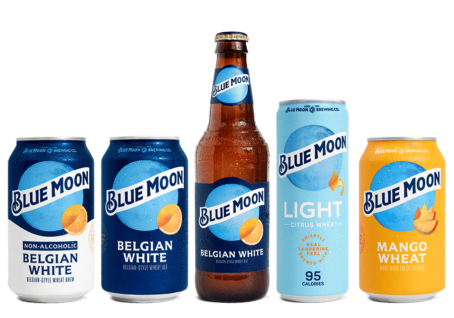 Blue Moon cans