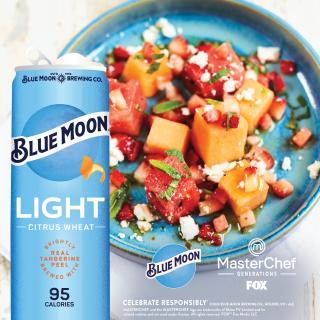 Grab some Blue Moon Light, because our first @MasterChefOnFOX pairing is here! This Watermelon Feta Salad is a perfect light meal to match your beer of choice. Check out the link in our bio for the recipe and watch @MasterChefOnFOX Wednesdays at 8/7c on @FOXTV, next day on HULU.